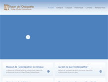 Tablet Screenshot of maisondelosteopathie.com